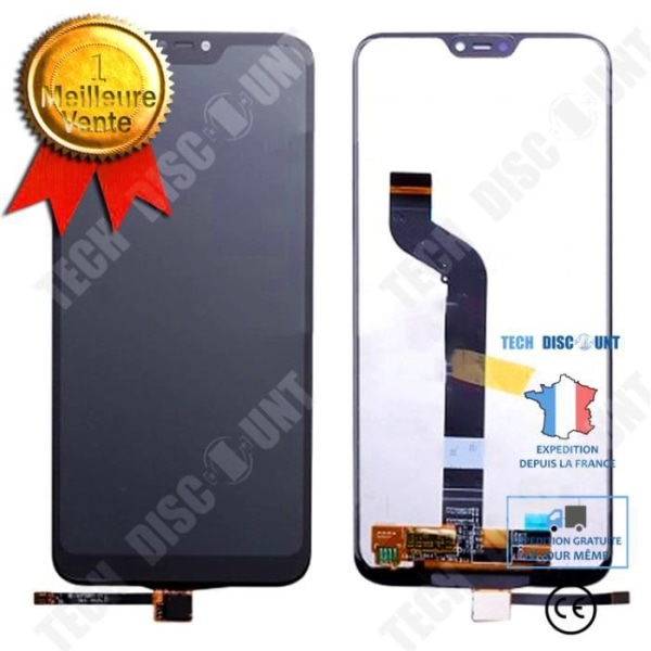 TD® GLAS TOUCH + LCD SKÆRM Xiaomi Redmi 6 Pro Sort