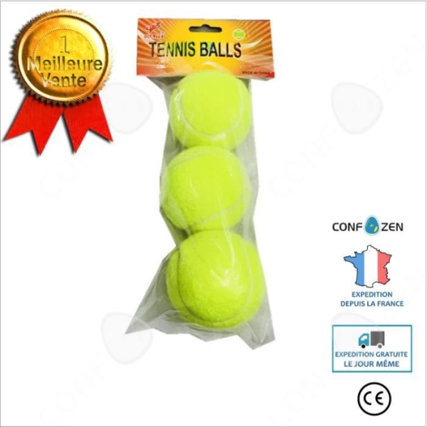 CONFO® 3 pakker tennisbolde, høj elasticitet og spilmodstand uden standard