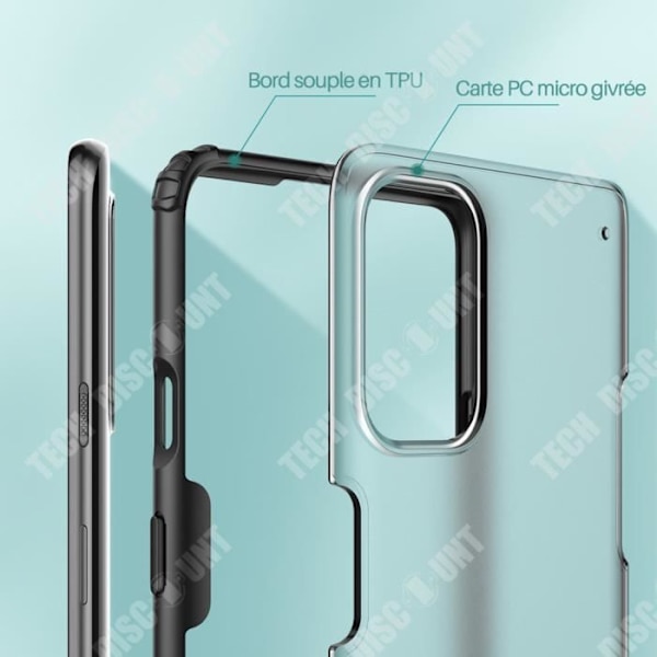 TD® OnePlus 8T telefonfodral frostat fyra hörn All-inclusive 360-graders genomskinligt nötningsskydd
