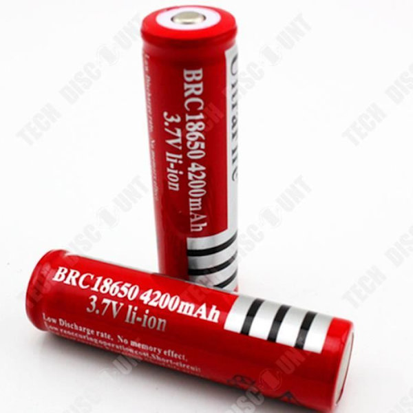 TD® litiumbatterier för ficklampor 18650 4200mAh 3,7V uppladdningsbart litiumbatteri för spets uppladdningsbara litiumbatterier