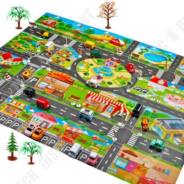 TD® Suuri pysäköintikortti suurille autoille 130 * 100 cm - Autot väylät - Värikäs