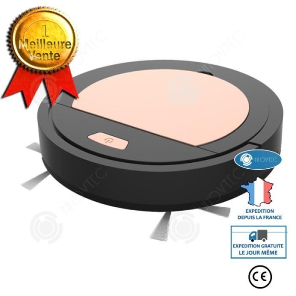 INN® Svart soprobot Smart soprobot Hemladdare Automatisk dammsugarmaskin Long Life Bat