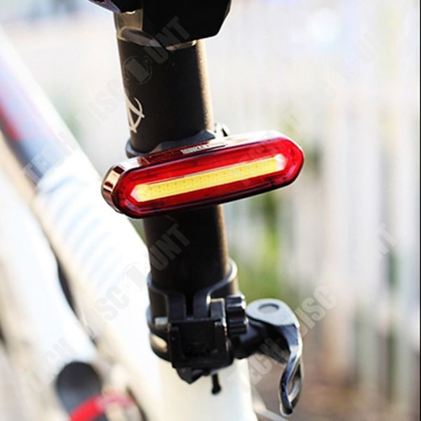 TD® Bageste cykellys genopladeligt USB advarselslys til cykel genopladeligt LED natlys til cykel