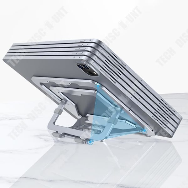 Tabletstöd - TD® - Aluminium - Höjdjusterbart - Fällbart - Bärbart
