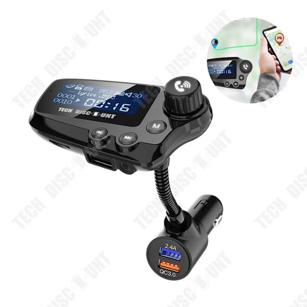 TD® FM-lähetin bluetooth MP3-soitin auto vastaanotin bluetooth nopeasti lataava langattoman päällä oleva FM-lähetin puhelimelle