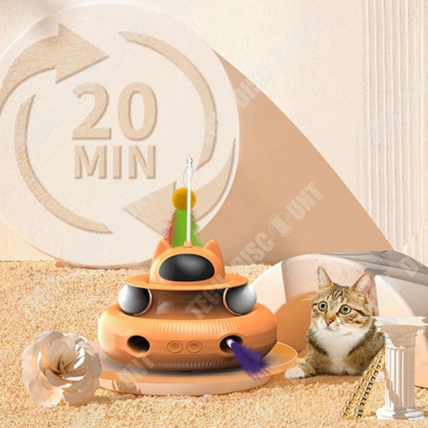 TD® Kæledyr Legetøj Intelligent Feline Teaser Elektronisk Katteteaser Teaser Stang Kæledyrs Legetøj