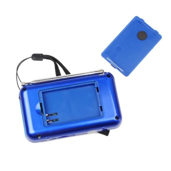 Bärbar högtalare - Universal - FM - Blå LED - USB2.0 - Radio och ficklampa funktion