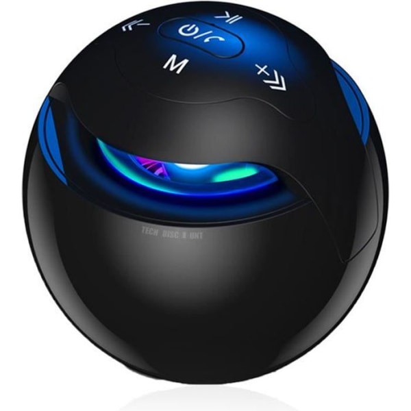 Bluetooth-högtalare - TD® - CL6306 - Svart - Bärbar högtalare - Integrerad subwoofer Svart