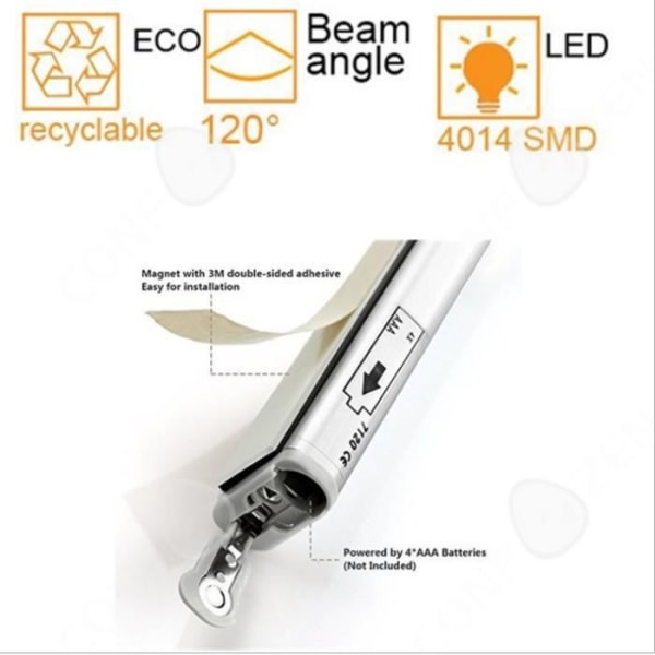 CONFO® LED batteri sensor lys natlampe skab lys natbord lampe gang natlampe