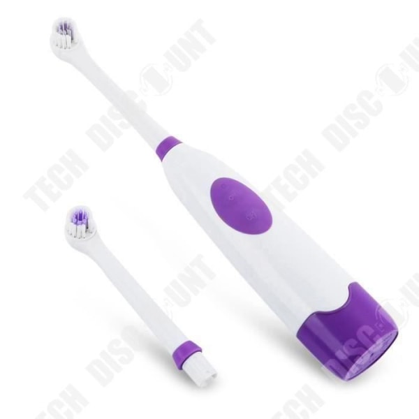 TD® elektrisk tandborste Vattentät halkfri mjuk tandborste med 2 borsthuvuden