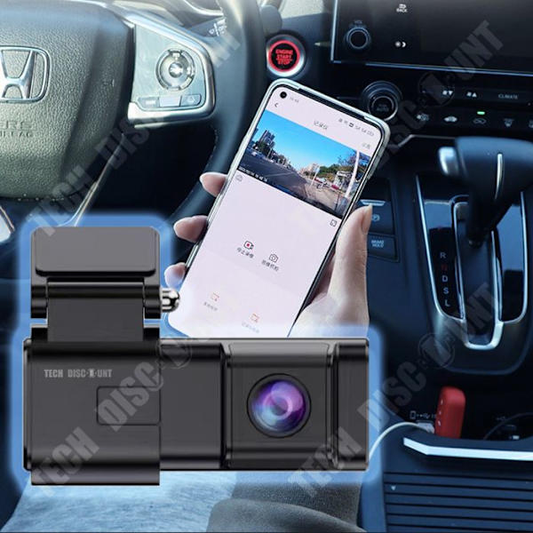 TD® Auto tallennin 4K HD yökuvalla ja langattomalla yhteydellä pysäköinnin valvontaan