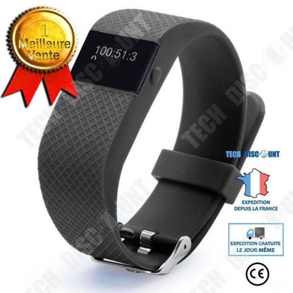 TD® Smart Armband TW 64s Bluetooth 4.0 Stegräknare Sports Tracker för iOS 4.3 Android 6.1 och Compatible All System Black