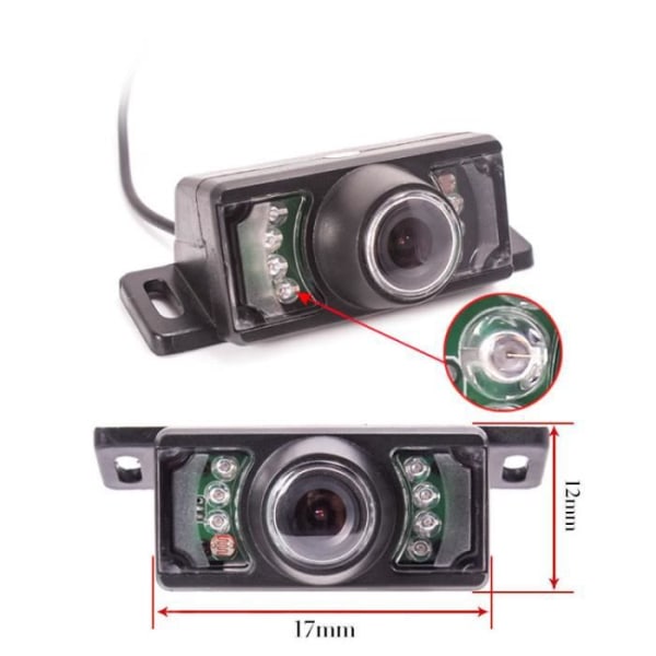 Ny trådlös säkerhetskopieringskamera 7-tums HD LCD-skärm + vattentät bilkamera 7 Night Vision IR-LEDs
