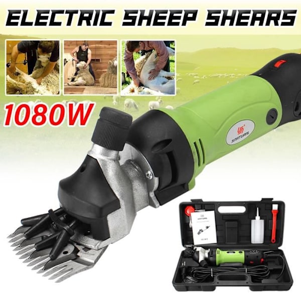 NEUFU 220V 1080W Elektrisk Uldklipper Saks Elektrisk Klipning Af Får, Geder, Alpaka