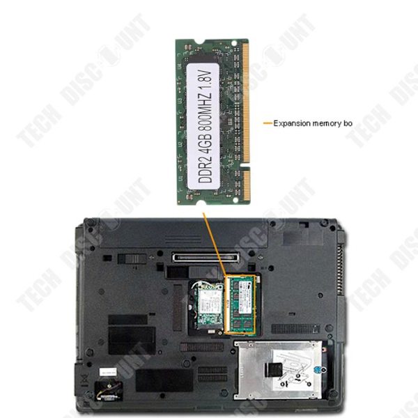 TD® Laptop Minneskort PCB DDR2 4GB 800Mhz PC2 6400 SODIMM Laptop Minneskort 1,8V