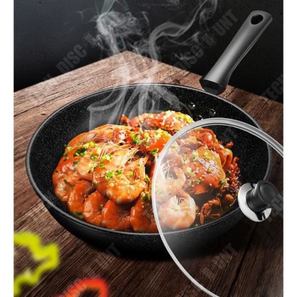 TD® Non-stick wok i rustfrit stål til gas-, elektriske og induktionskoge.