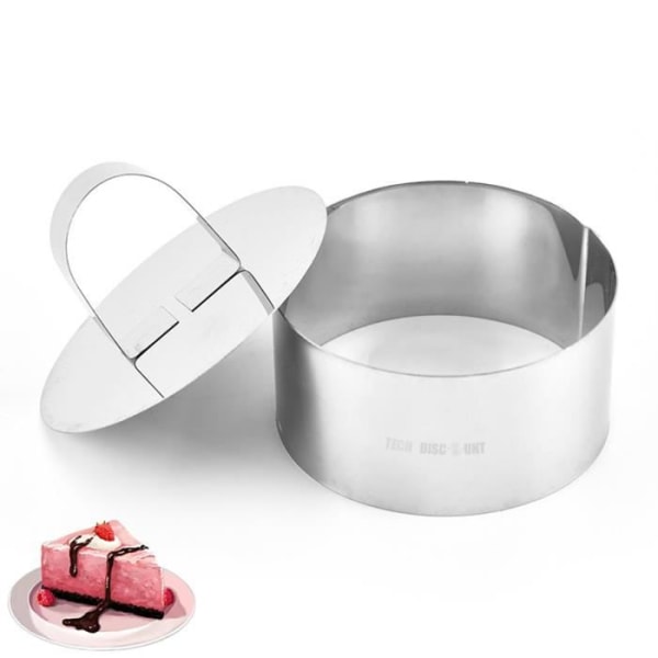 TD® Pyöreä Muottisarja Ruostumattomasta Teräksestä Painike 8 cm Halkaisijalla Must-Have Leipomistarvikkeet Kätevä Liukumaton Pintakäsittely