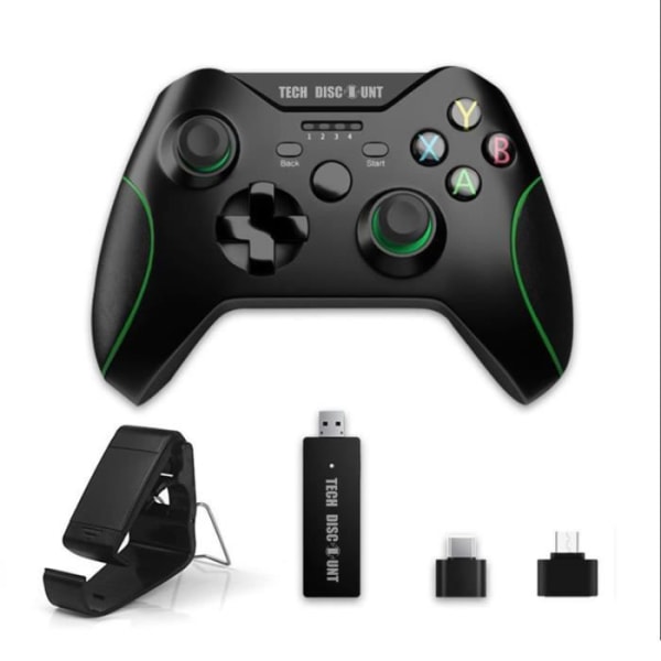 Spilkonsol-controller - TD® - Trådløs - Bluetooth - Vibration - Kompatibel med Xbox Svart