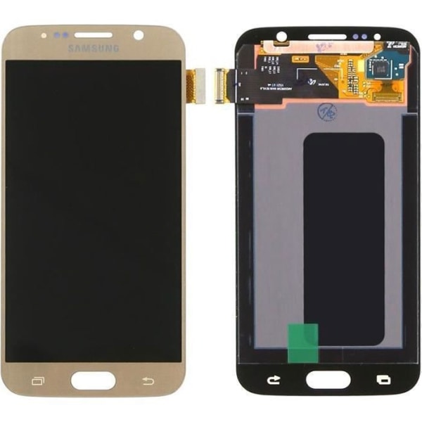 Guld LCD-pekskärm med komplett verktygssats för Samsung Galaxy S6 G920 G920F G920A