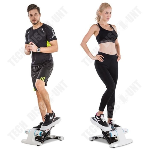 TD® Mute Stepper Home Mini Bantning Viktminskning Multifunktionell pedalmaskin Fitnessutrustning - Vit