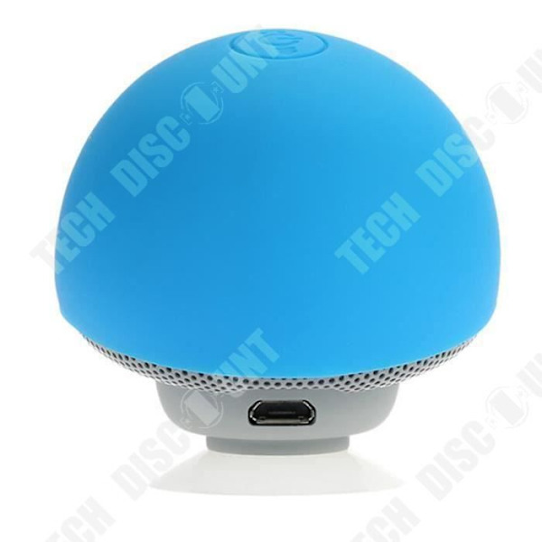 TD® Mini trådlös Bluetooth-högtalare Svampsugkopp Blå Vattentät Bluetooth-högtalare med mikrofon