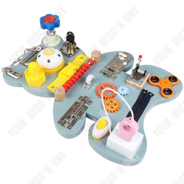TD® Pussel för barn Busy Bear Board Game Baby använder sin hjärna för att låsa upp och låsa upp träleksaker