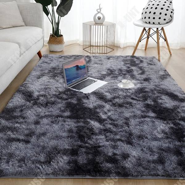 TD® Rutig matta 160*230cm Långt, tjockt hår Halkskydd Anti-falls Tvättbar Golvmatta för sovrum