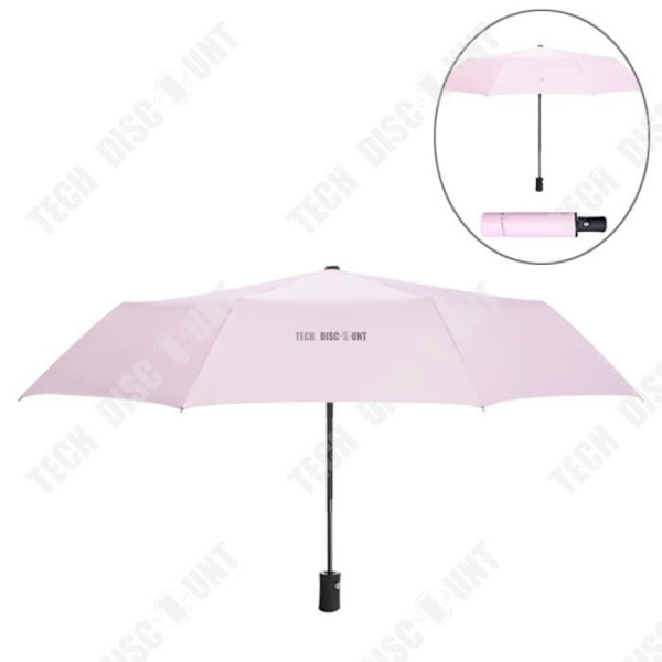 TD® Paraply helt automatisk Diameter 98cm Sol- og UV-beskyttelse Vandtæt teknologi Solparaply Rosa