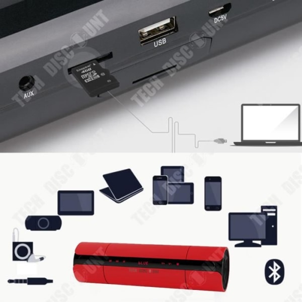 TD® trådlös Bluetooth-högtalaranrop Utomhushögtalaranslutning Elektronisk enhet Musik Power Subwoofer 3D Surround