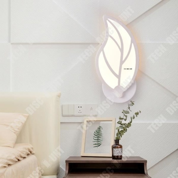 TD® LED natlampe væglys til indendørs brug, meget lysstærk og moderne i akryl / ideel til soveværelse / blomsterg dekorering