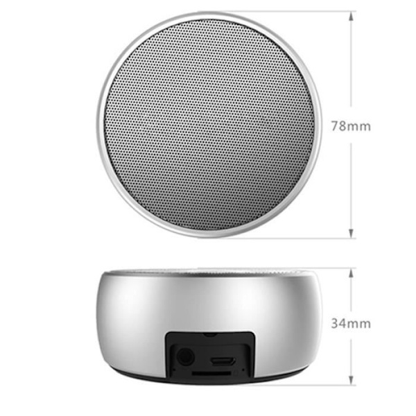 Trådløs bærbar Bluetooth-højtaler - HIGH-TECH & VELVÆRE - BS-01 Mini - Super Bas - Hifi stereo Svart