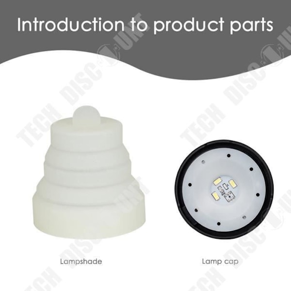 TD® Ny bärbar campinglykta LED Vandringsnattlampa Ficklampa Justerbar LED-lampa för vandringsresor