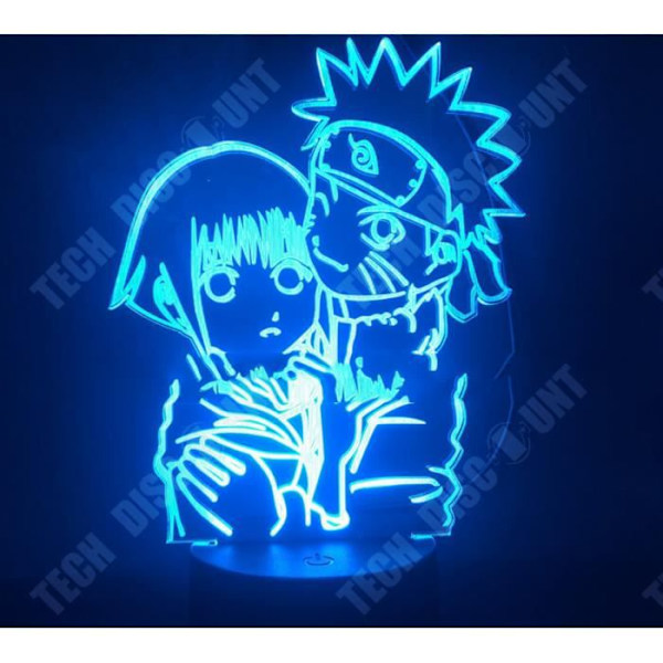 Kolmikulmaiset lamput Uzumaki Naruto ja Hinata Hyuga, värinvaihtava yöpöytävalaisin kotiin & opiskelu huoneen sisustus