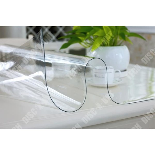 TD® Gennemsigtig PVC Borddug Hjem Deko til Beskyttelse mod Pletter 60 x 120 cm