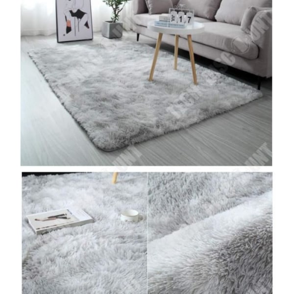 Ultra Zone blødt Shaggy Tæppe Nursery Hjem Værelse plys Tæppe Dekor 200x300cm