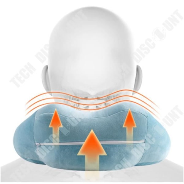 TD® U-formad kudde, multifunktionshuva cervikal, U-formad resekudde, tupplurskudde, Memory Foam