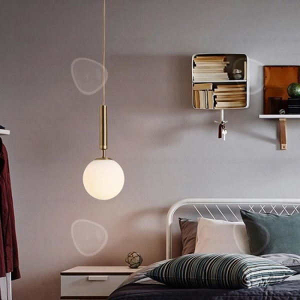 CONFO® Lille moderne minimalistisk glaslampe nordisk INS soveværelse natbord bar tælling spisestue