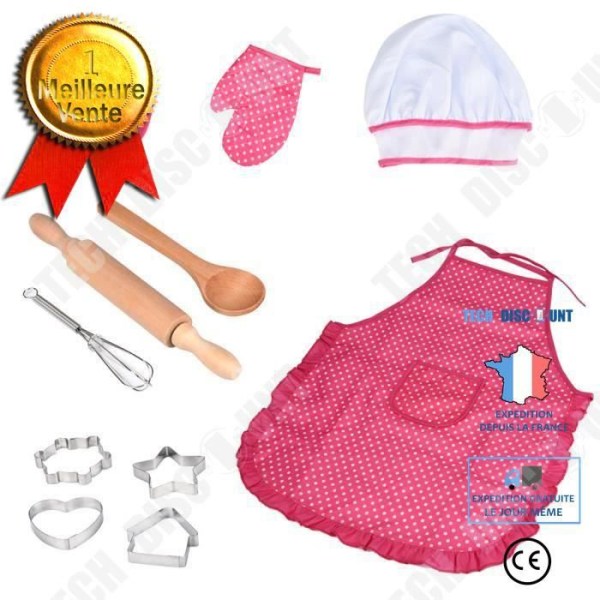 TD® Barnkonditorkostym rollspel kökskostym barnförkläde barnförkläde charlotte accessoarer