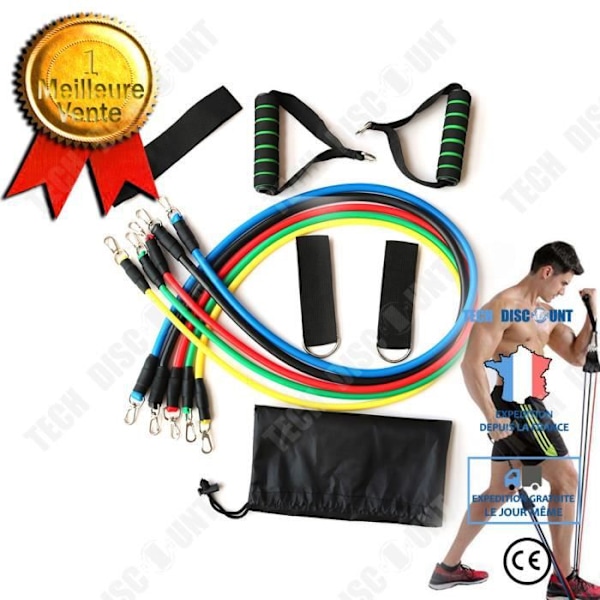 TD® Resistance Bands Set Träning Gym Sport Hem Träning Rör Elastiska band Träningsutrustning