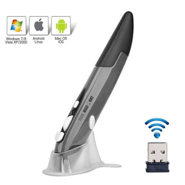 Trådlös mus - TD® - Vertikal modell - Ergonomisk - Tyst - Uppladdningsbar