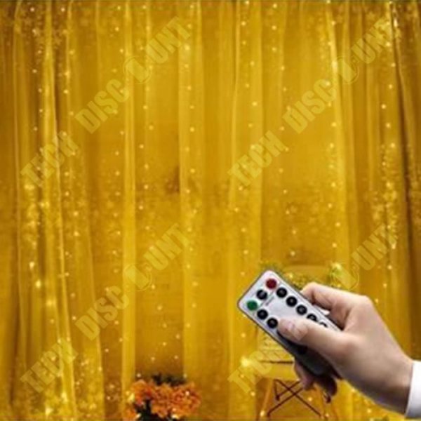 TD® 3m*3m LED ljusridå LED färg ljus girland