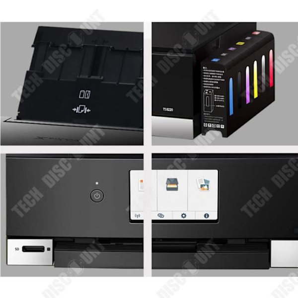 TD® Automatisk dobbeltsidet fotoprinter til mobiltelefon, trådløs wifi, kopi- og scanningsmaskine alt-i-ét