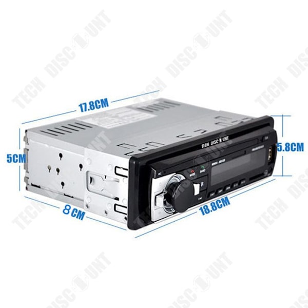 TD® Autoradio bluetooth mp3-soitin, Bluetooth-kortinlukija, Bluetooth-audiosoitin, puhelin. Sopii autoon, taksiin.