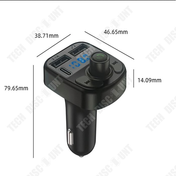 TD® FM-lähetin Bluetooth-auto Bluetooth handsfree auto mp3 auto FM liitäntä auto mp3 taksi varten