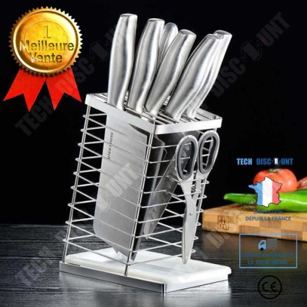 TD® Rostfritt stål Kniv Block Kniv Block Organizer - Köksredskap 10 platser