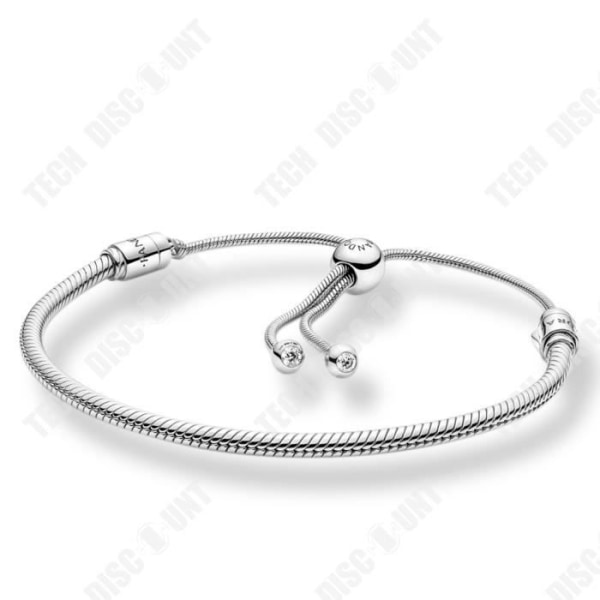 TD® Snake Bone Armband Justerbart armband för män och kvinnor Basic Armband S925 Sterling Silver Charm Street Smycken