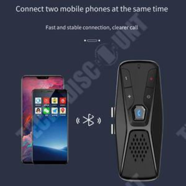 TD® Aurinkosuoja auto, handsfree matkapuhelin, langaton musiikkisoitin Bluetooth auto Mp3 miettelove zly 1439