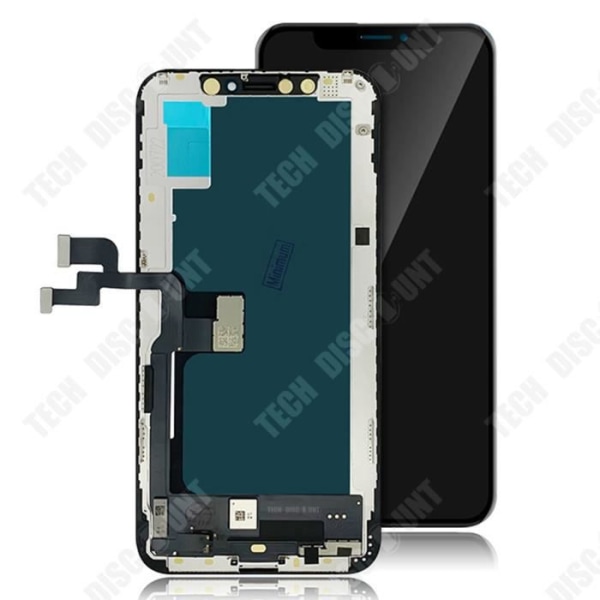 TD® Lämplig för iPhone 6 plus svart skärm högkvalitativ helskärm HD-känslig färgrik mobiltelefonskärm