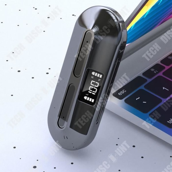 TD® Bluetooth Headset Bluetooth 5.0 Trådlöst Bluetooth Headset Smart Digital Display med brusreducering