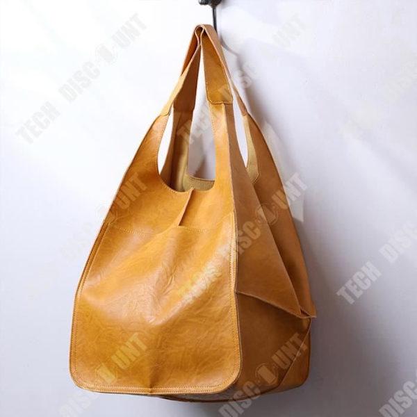 TD® Mode tote bag kvinder rygsæk ny retro enkel stor blød læder taske stor kapacitet skulder taske bærbar